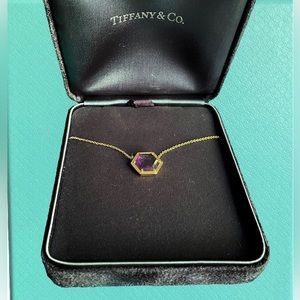 Tiffany & Co. Hexagon Amethyst Necklace